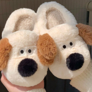 Women's Winter Warm Home Slippers Plush Puppy